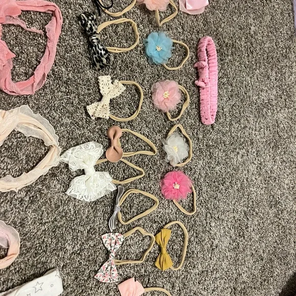 Box of baby girl bows